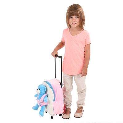 Childs Travel Bag with Plush Bear