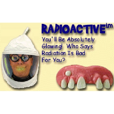 Billy Bob Teeth Radioactive Glows in the Dark