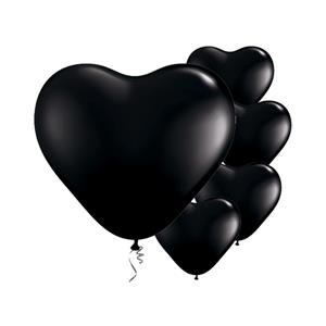 Black Heart Balloons 6 inch