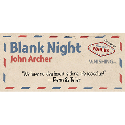 Blank Night (Blue) by John Archer Trick