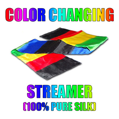 Color Changing Streamer 100% Silk by Vincenzo Di Fatta Tricks