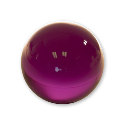 Contact Juggling Ball (Acrylic PURPLE 76mm) Trick