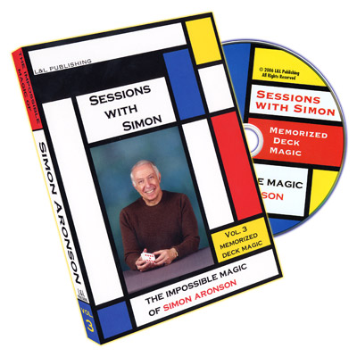 Sessions With Simon: The Impossible Magic Of Simon Aronson Volume 3 (Memorized Deck) DVD