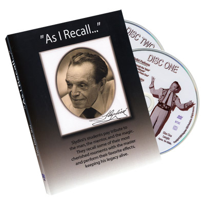 As I Recall (2 DVD Set) Tony Slydini