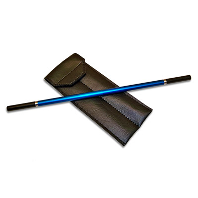 Metal Wand (Blue) by Joe Porper Trick