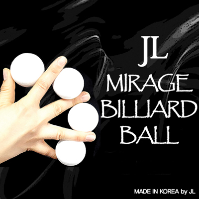 Mirage Billiard Balls by JL (WHITE 3 Balls and Shell) Trick