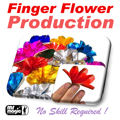 Finger Flower Production (Set of 16) by Mr. Magic Trick