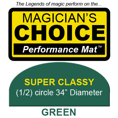 Super Classy Close Up Mat (GREEN 34 inch) by Ronjo Trick