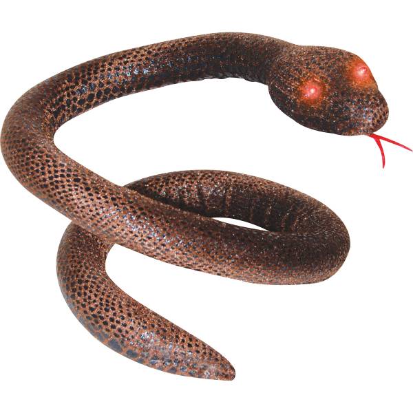 Brown Snake with Light Up Eyes 40 inches