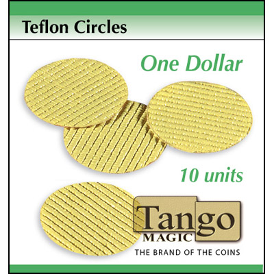 Teflon circles Dollar size (10 units w/DVD) by Tango Trick (T002)