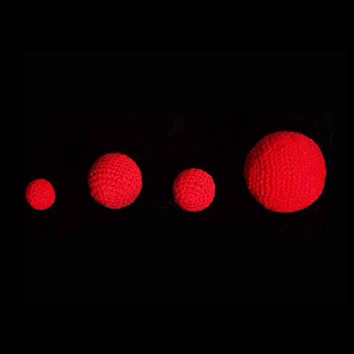 3/4 inch Crochet Balls (Red) (1 ball = 1 unit) by Uday Trick